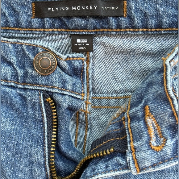 Flying Monkey Platinum Distressed Women’s Denim Shorts - Picture 3 of 7